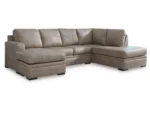 Amuleto 2-Piece Leather Sectional with Chaise - Image 2
