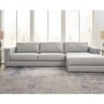 Amiata 2-Piece Leather Sectional with Chaise