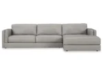 Amiata 2-Piece Leather Sectional with Chaise - Image 4