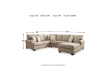 Baceno 3-Piece Sectional with Chaise - Image 3