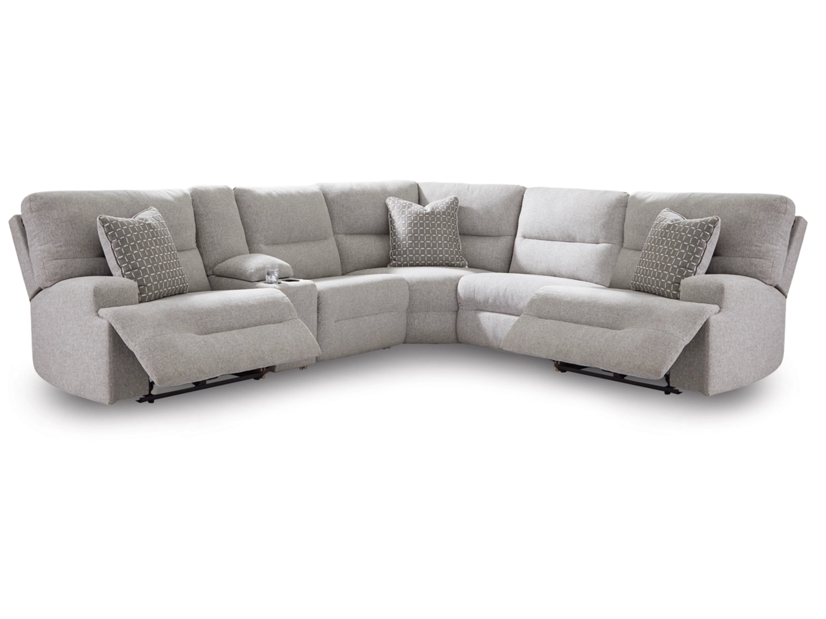93605-58-57-31-77-46-62-SW-P1-KO (1) Acklen Place 6-Piece Next-Gen Nuvella™ Performance Fabric Dual Power Reclining Modular Sectional - Image 1