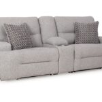 Acklen Place 3-Piece Next-Gen Nuvella™ Performance Fabric Dual Power Reclining Modular Loveseat with Console