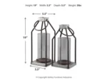 Diedrick Indoor/Outdoor Lantern (Set of 2) - Image 3