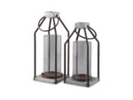 Diedrick Indoor/Outdoor Lantern (Set of 2)