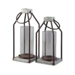 Diedrick Indoor/Outdoor Lantern (Set of 2)