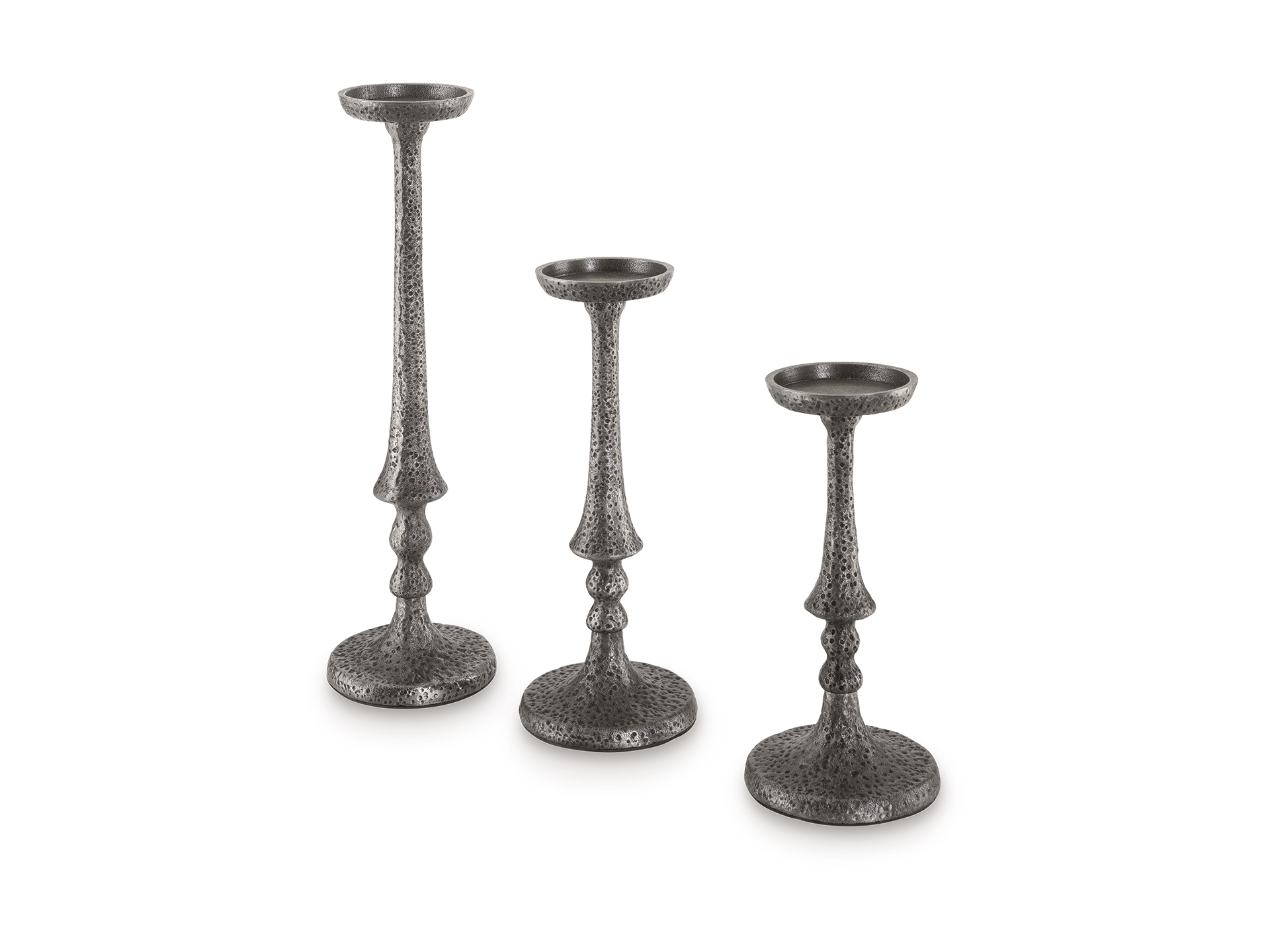 A2000584-ANGLE-SW-P1-KO (1) Eravell Cast Aluminium Candle Holder - Image 1
