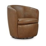 Kierreys Leather Swivel Chair
