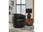 Kierreys Leather Swivel Chair - Image 2