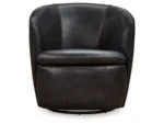 Kierreys Leather Swivel Chair - Image 3