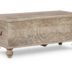 Fossil Ridge Hinged Top Storage Bench