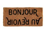 Storied Home Bonjour/Au Revoir 32" x 16" Doormat