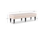 Linon Isabelle 62 Inch Bench - Image 8