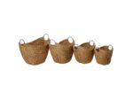 Bayberry Lane Sea Grass Contemporary Storage Basket, 14", 16", 19", 21" (Set of 4) - Image 5