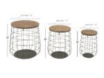 Bayberry Lane Metal Farmhouse Storage Basket, 18", 20", 23" (Set of 3) - Image 5