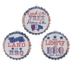 Gerson International Bottle Cap Signs Wall Decor (Set of 3)