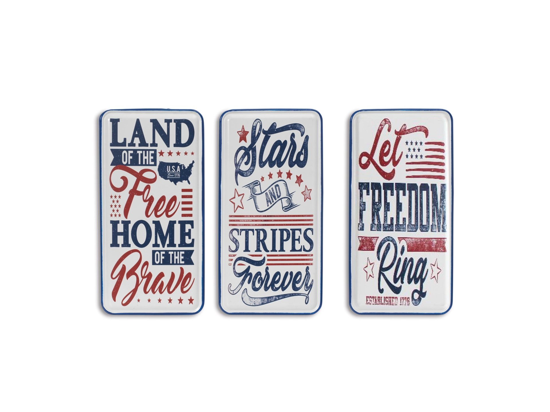 A600067264_2 Gerson International Patriotic Signs Wall Decor (Set of 3) - Image 1