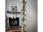 HGTV Home Collection 6 ft. Swiss Chic Garland - Image 2