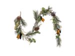 HGTV Home Collection 6 ft. Swiss Chic Garland