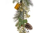 HGTV Home Collection 6 ft. Swiss Chic Garland - Image 3