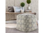 Pacifica Floral and Botanical Pouf - Image 2