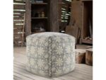 Pacifica Floral and Botanical Pouf - Image 7
