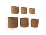 Storied Home Hand-Woven Baskets (Set of 6) - Image 3