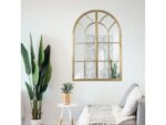 Storied Home Arched Windowpane Wall Mirror - Image 2