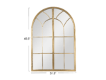 Storied Home Arched Windowpane Wall Mirror - Image 3