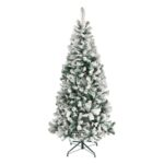 National Tree Company 6' Flocked Acacia Artificial Christmas Tree