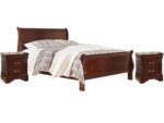 Alisdair Queen Sleigh Bed with 2 Nightstands