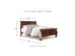 Alisdair Queen Sleigh Bed with Chime 10 Inch Hybrid Mattress - Image 4