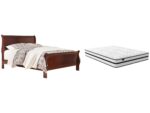 Alisdair Queen Sleigh Bed with Chime 10 Inch Hybrid Mattress - Image 3