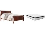 Alisdair Queen Sleigh Bed with Chime 12 Inch Hybrid Mattress - Image 3