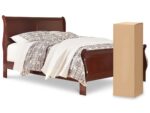 Alisdair Queen Sleigh Bed with Chime 12 Inch Hybrid Mattress