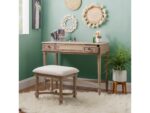 Linon Burke Gray Wash Vanity - Image 9