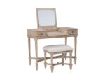 Linon Burke Gray Wash Vanity - Image 3