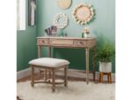Linon Burke Gray Wash Vanity - Image 8