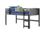 Donco Louvered Twin Low Loft Bed
