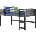 Donco Louvered Twin Low Loft Bed