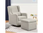 Carter's by Davinci Adrian Swivel Glider with Storage Ottoman - Image 2