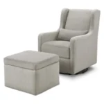 Carter's by Davinci Adrian Swivel Glider with Storage Ottoman