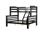 Linon Cale Black Twin Over Full Bunk Bed