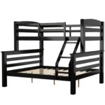 Linon Cale Black Twin Over Full Bunk Bed