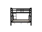 Linon Cale Black Twin Over Full Bunk Bed - Image 4