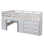 Donco Kids Sweet Dreams Twin Loft with 3 Drawer Chest