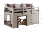 Donco Kids Sweet Dreams Twin Loft with 3 Drawer Chest - Image 5