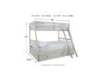 Robbinsdale Twin over Full Bunk Bed with 1 Storage Drawer - Image 9