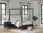 Portdown Queen Next-Gen Nuvella™ Performance Fabric Canopy Bed