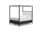 Portdown Queen Next-Gen Nuvella™ Performance Fabric Canopy Bed - Image 9