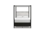 Portdown Queen Next-Gen Nuvella™ Performance Fabric Canopy Bed - Image 3